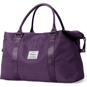 Large Sport Gym Tote for Women, Waterproof Carry On Overnight Bag with Wet Pocket, Airplane Travel Ready - 1 of 4