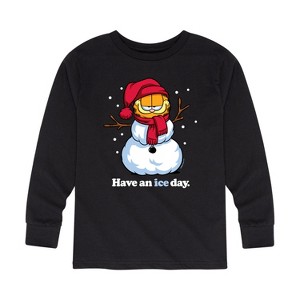 Boys' - Garfield - Have An Ice Day Long Sleeve Graphic T-Shirt - 1 of 4