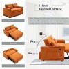 Modern Sleeper Sofa with USB Ports and Storage Pockets for Living Room – 3-in-1 Convertible Velvet Loveseat Bed -3irtyhousy - 3 of 4