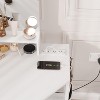 Modern Corner Vanity Desk & Stool Set –With LED Lighted Mirror, Built-In Charging Station & Cabinet for Bedroom - 2 of 4
