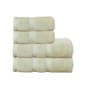 Home Weavers Elegance Essentials 550GSM 100% Cotton Zero Twist Super Absorbent Bath Towel Set - 1 of 4