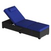 COZONY Patio Chaise Lounge Chair Set of 2, Outdoor Rattan Wicker Chaise Loungers with Adjustable Reclining and Cushions - 2 of 4