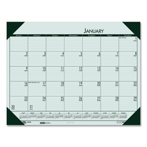 EcoTones Recycled Monthly Desk Pad Calendar, 22 x 17, Green-Tint/Woodland Green Sheets/Corners, 12-Month (Jan to Dec): 2026 - 1 of 4