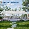 10x30 Pop Up Canopy with 8 Sidewalls - Heavy Duty Outdoor Tent with Portable Roller Bag, 8 Sandbags, 8 Stakes & 6 Ropes, 3 Adjustable Height - 2 of 4
