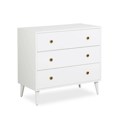 Novogratz Harper 3 Drawer Dresser - White