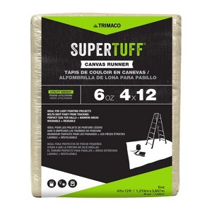 Trimaco SuperTuff 4 ft. W X 12 ft. L X 0.06 mil 6 oz Canvas Drop Cloth 1 pk - 1 of 1