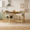 Royal Hampton 30 Inch Barstool Chair | Handcrafted Mango Wood | Cotton Rope Weaving - 4 of 4