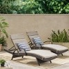 Christopher Knight Home Salem Outdoor Wicker Adjustable Chaise Lounges with Cushion (Set of 2) - 2 of 4