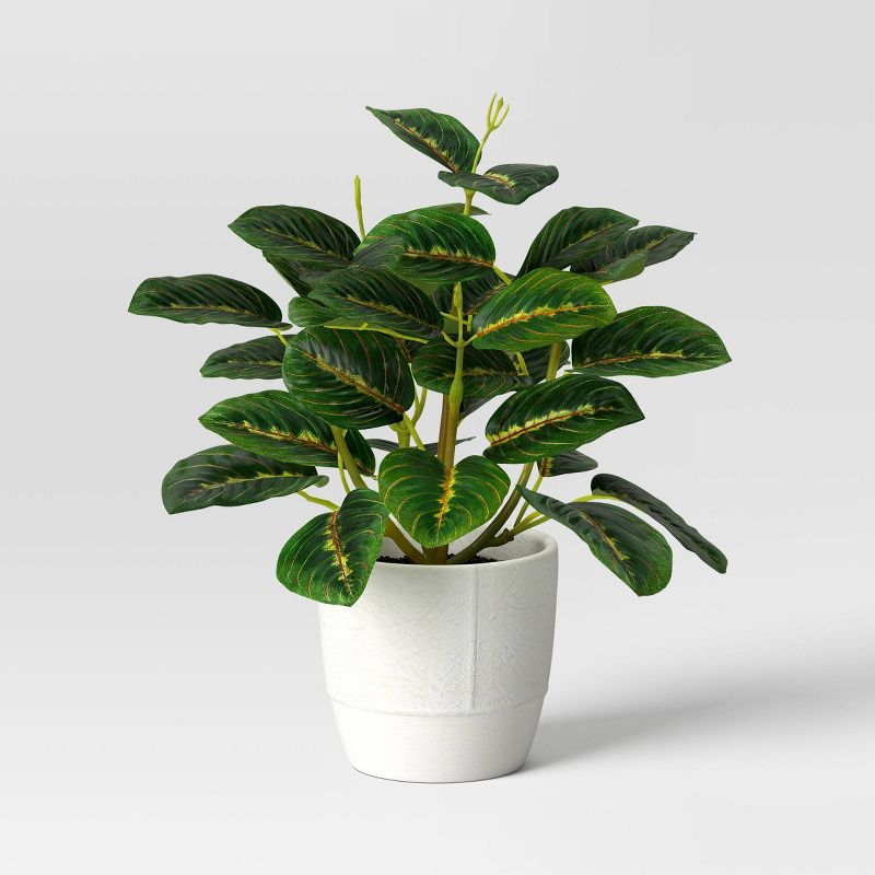 Small Artificial Prayer Plant - Threshold&#8482;, 1 of 6