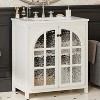 APRILSOUL31" Farmhouse Bathroom Vanity with Ceramic Sink, Vintage Rustic Bathroom Cabinet - 3 of 4