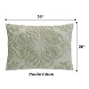 Rylee Collection Floral Design 100% Cotton Tufted Standard Pillow Sham - Better Trends - 4 of 4