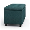 NicBex Modern Ottoman with Storage Design, Ottoman Foot Rest with Tufted Top and Stitching Detail for Bedroom, Living Room, Blue - 2 of 4