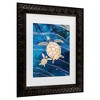 Trademark Fine Art - Sarah Manovski  Gold turtles swimming Matted Framed Art - 3 of 4