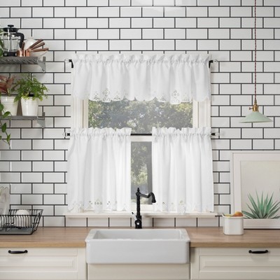 BrylaneHome Millie Eyelet Kitchen Tier Set