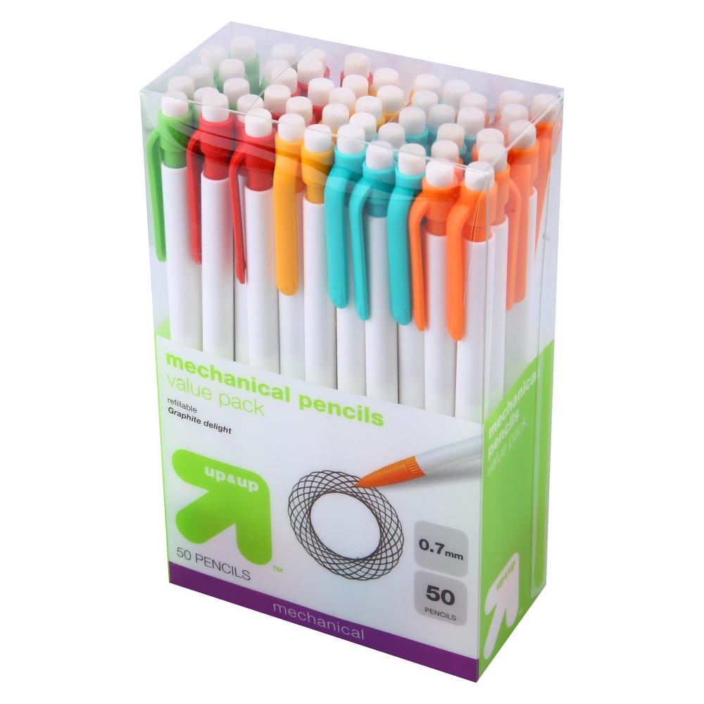 #2 Mechanical Pencil 0.7 mm 50ct - Up&Up, Multicolored