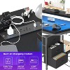 Nasitip 43" L-Shaped Gaming Desk with Drawers and Monitor Stand, Computer Desk with Power Outlets and LED Lights - 2 of 4