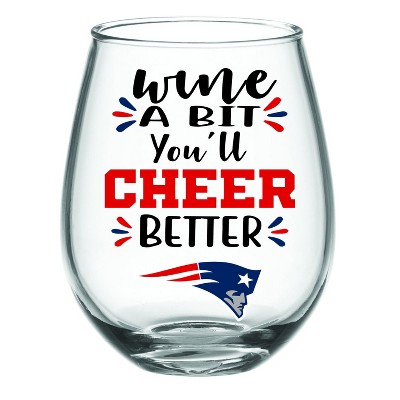 New England Patriots, 17oz Boxed Stemless Wine