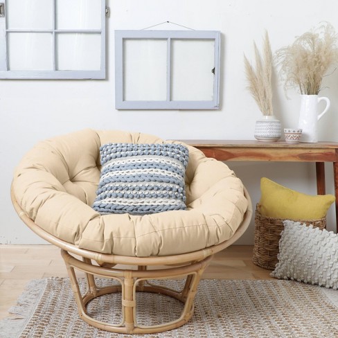 Elora Ivory Double Papasan Chair Cushion - World Market