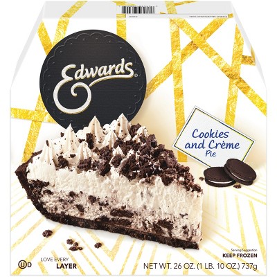 Edwards Frozen Cookies and Creme Pie - 26oz