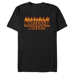 Men's Stranger Things Retro Flame Logo T-Shirt - 1 of 4