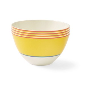 Spode Kit Kemp Bowl, 6” Calypso Bowl, Set of 4, Made from Porcelain, Dishwasher and Microwave Safe, Vibrant Dinnerware Ideal for Summer - 1 of 4