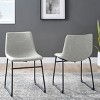 Quality Faux Leather Dining Chair Set Of 2-Cuddlewood - 2 of 4