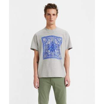 Levi's® Men's Bandana Print Short Sleeve T-Shirt - Light Gray