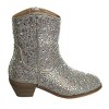 Badgley Mischka Girls Dressy Western Cowboy Boots with Rhinestones Jeweled ( Little Kids -Big Kids) - 2 of 4