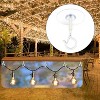 LunaLulinlk Adhesive Ceiling Hooks 4 Pack Super Heavy Duty Stick on Hooks No Drill Outdoor Sticky Ceiling Hanger(White) - 4 of 4