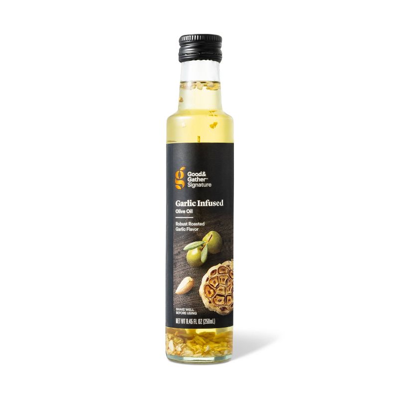 Signature Garlic Infused Olive Oil - 8.45 fl oz - Good &#38; Gather&#8482;, 1 of 6