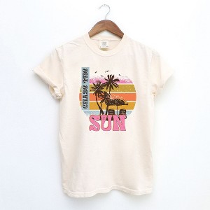 Simply Sage Market Women's Chase The Sun Vintage Short Sleeve Garment Dyed Tee - 1 of 2