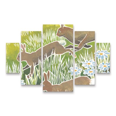 Trademark Fine Art Kathrine Lovell Wild Woodland II 3 Piece Panel Set Art