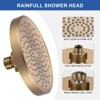WOWOW 1-Spray Patterns with 1.75 GPM 6 in. Wall Mount Rain Fixed Shower Head - 3 of 4