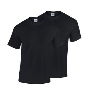 2 Pack Gildan Men's Heavy Cotton Short Sleeve Crew Neck Classic Fit T-Shirt - 1 of 4