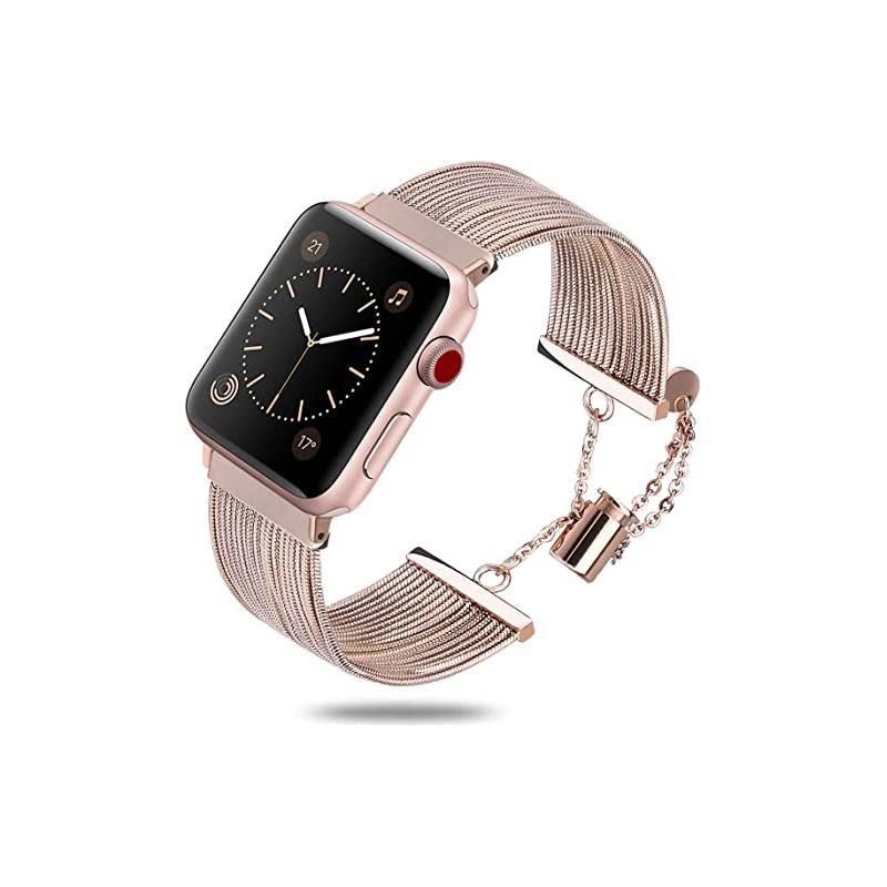 Worryfree Gadgets Metal Dressy Band for Apple Watch 38/40/41mm Series 8 7 6 SE 5 4 3 2 1, 1 of 7