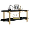 vidaXL Coffee Table Black 43.3 in.x18.9 in.x15.7 in. Engineered Wood - 4 of 4