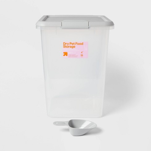 Target pet food sales storage container