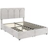 Yaheetech Upholstered Bed Frame with Adjustable Headboard - 2 of 4