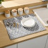 LunaLulinlk 3 Pack Dish Drying Mat, Large 15 x 20 inch Absorbent Microfiber Dish Drying Mat for Kitchen Counter, Dish Drying Pad - 4 of 4