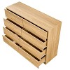 Grungis Modern Dressers with Storage,8-Drawer Dresser Horizontal Storage Organizer for Bedroom Living Room - 4 of 4