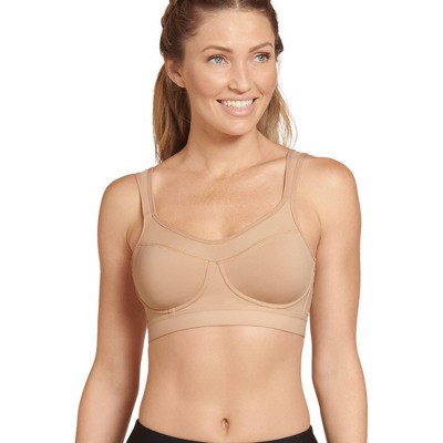 Jockey Women's Forever Fit Mid Impact Molded Cup Active Bra L Black : Target