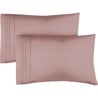 Ultra Soft Solid Pillowcases Set of 2 - Breathable & Comfortable Pillow Covers - CGK Linens