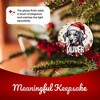 Personalized Dog Ornament - Pet Ornament for Christmas Tree - 3" Round Ceramic - Printed in USA - Dog Mom - Dog Dad - Xmas Decoration - 4 of 4