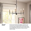 Lark Hux 7 - Light Chandelier in  Black - 4 of 4