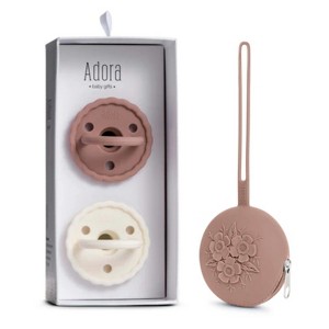 La’dore Baby Pacifier & Case Set – BPA-Free Silicone Soother for Teething Relief + Portable Pacifier Holder for Travel & Storage - 1 of 4