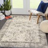 Indoor Soft Vintage Flower Area Rugs for Living Room Bedroom Washable Low Pile Non Slip Carpet Retro Distressed Rug Room Decor - 4 of 4