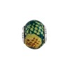 Black Bow Jewelry Green Python Glitter Overlay Glass & Sterling Silver Bead Charm, 15mm - 2 of 3