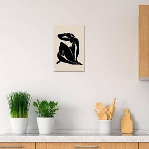 iCanvas Black Woman Pose by Nikki Canvas Print Wall Art - 1 of 3