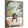 Amanti Art Tropical Buffalo Bath by Niky Rahner Framed Canvas Wall Art - 2 of 4