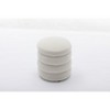 Racxily Soft Velvet Round Ottoman Footrest Stool - 4 of 4